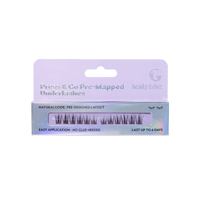 Press & Go pre-mapped Underlashes - Glow