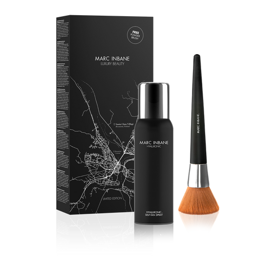 X-MAS SET Hyaluronic Self Tan Spray + Gratis Powder Brush